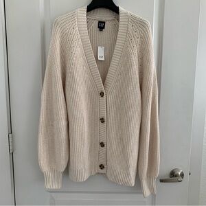 GAP Cotton Shaker Stitch Boyfriend Cardigan
